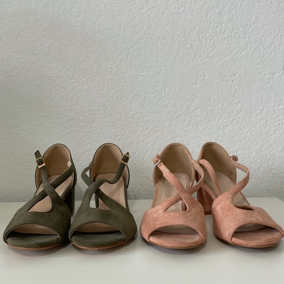 2 Pairs ModCloth Dolce Nome Maggie Heels Size 38 - Picture 1 of 13